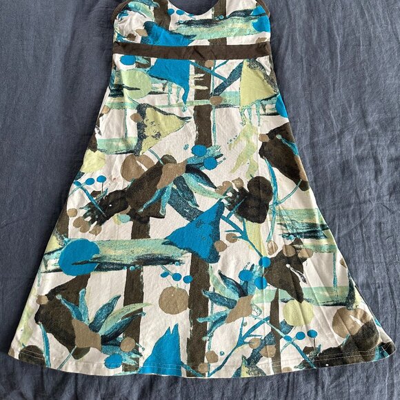 Patagonia Iliana Halter Dress, fun abstract pattern - Picture 5 of 5